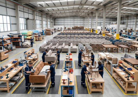 Bulk commercial furniture orders handled by Craftnika across India